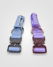 Load image into Gallery viewer, Lilac tactical dog collar buckle detail