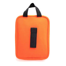 Load image into Gallery viewer, Basic Pet First Aid Kit shown attached to a backpack or gear loop for travel and walks