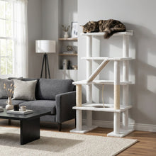 Load image into Gallery viewer, Maine Coon 65" Cat Tower - 4-Level Cat Tree