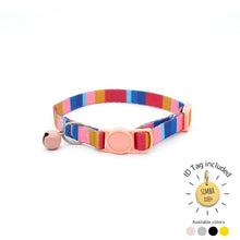 Load image into Gallery viewer, Minimalist breakaway cat collar with engraved ID tag