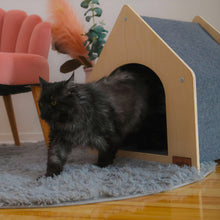 Load image into Gallery viewer, The Noba Cottage Scratchable Cat House