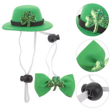 Load image into Gallery viewer, Saint Patrick's Day Dog Accessory Set | Green Hat & Collar