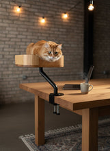 Load image into Gallery viewer, ERGO PURRCH Desk Mounted Cat Bed - Adjustable Cat Perch for Office