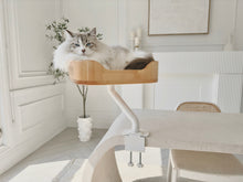 Load image into Gallery viewer, ERGO PURRCH Desk Mounted Cat Bed - Adjustable Cat Perch for Office