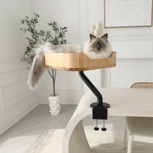 Load image into Gallery viewer, ERGO PURRCH Desk Mounted Cat Bed - Adjustable Cat Perch for Office