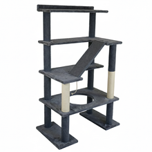 Load image into Gallery viewer, Maine Coon 65" Cat Tower - 4-Level Cat Tree
