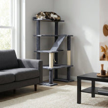 Load image into Gallery viewer, Maine Coon 65" Cat Tower - 4-Level Cat Tree