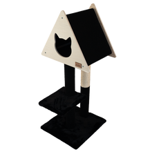 Load image into Gallery viewer, Teepee Hideout - Deluxe 2-Level Cat Tree