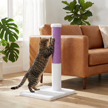 Load image into Gallery viewer, Noba Classic 28" Scratching Post - White Faux Fur