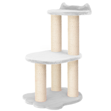 Load image into Gallery viewer, Relaxation - 2-Level Cat Tree - White Faux Fur
