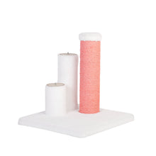 Load image into Gallery viewer, Noba Evolution - 4 in 1 Scratching post - White Faux fur