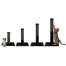 Load image into Gallery viewer, Noba Evolution - 4 in 1 Scratching post - Black Faux Fur