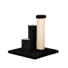 Load image into Gallery viewer, Noba Evolution - 4 in 1 Scratching post - Black Faux Fur