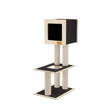 Load image into Gallery viewer, Hut Hideout - 2-Level Deluxe Cat Tree