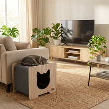 Load image into Gallery viewer, The Hut Scratchable Cat Hideout