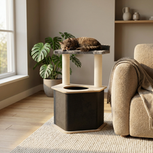 Load image into Gallery viewer, The Lodge Hideout - 2-Level Cat Tree