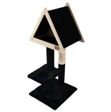 Load image into Gallery viewer, Teepee Hideout - Deluxe 2-Level Cat Tree