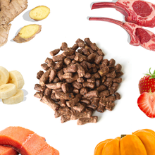 Load image into Gallery viewer, Lamb + Salmon Meal Bites | Freeze-Dried Raw Dog Food with Prebiotics & Postbiotics