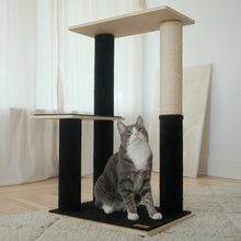 Load image into Gallery viewer, Noba Modern Plywood 2-Level Cat Tree