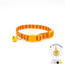 Load image into Gallery viewer, Colorful arrows tribal design cat collar with breakaway buckle