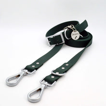 Load image into Gallery viewer, Complete dog walking set: collar, leash, and laser-engraved tag