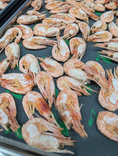 Load image into Gallery viewer, Whole freeze-dried shrimp treats poured out of the bag