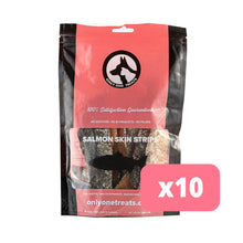 Load image into Gallery viewer, Buy Salmon Skin Strips 85g Dog Treats - Case of 10