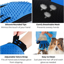 Load image into Gallery viewer, Groomster™ Deshedding Fur Grooming Gloves - Amani Reign
