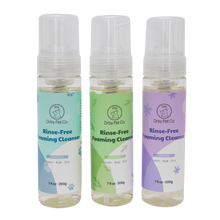 Load image into Gallery viewer, Drby Rinse-Free Foaming Cleanser features infographic — plant-based no-rinse formula
