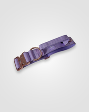 Load image into Gallery viewer, Tactical dog collar with handle in Lilac, 1.5 inch
