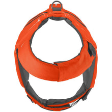 Load image into Gallery viewer, Orange and gray dog harness on a white background
