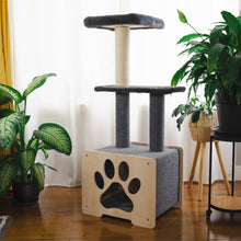 Load image into Gallery viewer, Hut Hideout - Deluxe 3-Level Cat Tree

