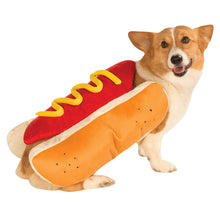 Load image into Gallery viewer, Hot Dog Costume for Dogs - Funny Pet Burger Outfit - Small Medium Large Puppy Cat Halloween Costume
