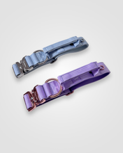Load image into Gallery viewer, Baby Blue tactical dog collar buckle detail
