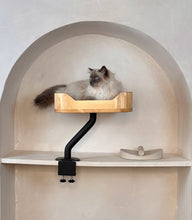 Load image into Gallery viewer, ERGO PURRCH Desk Mounted Cat Bed - Adjustable Cat Perch for Office
