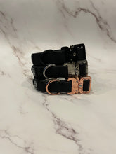 Load image into Gallery viewer, Waterproof PVC dog collar with black hardware
