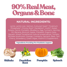 Load image into Gallery viewer, Lamb+Salmon Meal Patties | Freeze-Dried Raw Dog Food with Prebiotics &amp; Postbiotics
