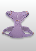 Load image into Gallery viewer, Front no-pull D-ring on Lilac heavy-duty dog harness
