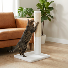 Load image into Gallery viewer, Noba Classic 28" Scratching Post - White Faux Fur
