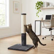Load image into Gallery viewer, Noba Classic 28" Scratching Post - Grey Faux Fur
