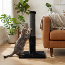 Load image into Gallery viewer, Noba Classic 28" Scratching Post - Black Faux Fur
