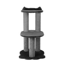 Load image into Gallery viewer, Relaxation - 2-Level Cat Tree - Grey Faux Fur
