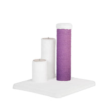 Load image into Gallery viewer, Noba Evolution - 4 in 1 Scratching post - White Faux fur
