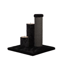 Load image into Gallery viewer, Noba Evolution - 4 in 1 Scratching post - Black Faux Fur
