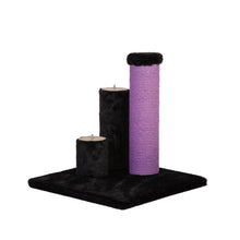 Load image into Gallery viewer, Noba Evolution - 4 in 1 Scratching post - Black Faux Fur
