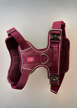 Load image into Gallery viewer, Cherry Wine heavy-duty dog harness side view
