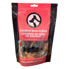 Load image into Gallery viewer, Salmon Skin Strips 85g for Dogs | Natural Canadian Treats
