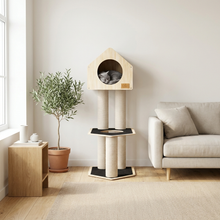 Load image into Gallery viewer, Condo Hideout - 2-Level Deluxe Cat Tree
