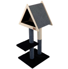 Load image into Gallery viewer, Teepee Hideout - Deluxe 2-Level Cat Tree
