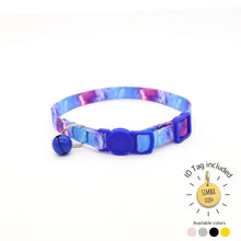 Load image into Gallery viewer, Blue and pink tie-dye breakaway cat collar

